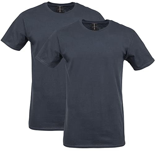 Gildan Adult Softstyle Cotton T-Shirt, Style G64000, Multipack, Black (2-Pack), X-Large