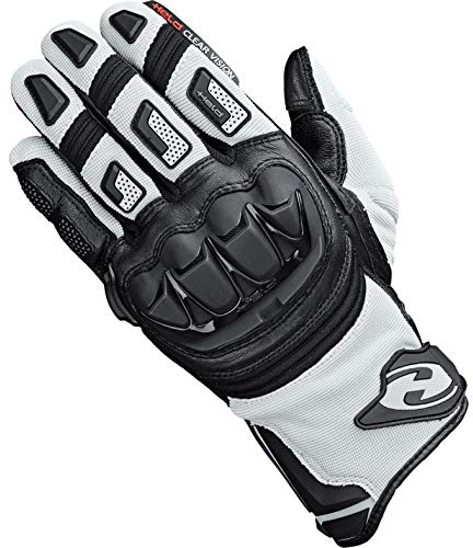 Held Motorradhandschuhe lang Motorrad Handschuh Sambia Pro Cross-/Enduro Handschuh grau/schwarz 9, Herren, Cross/Offroad, Ganzjährig, Leder