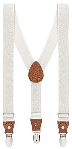 BomGuard Kids Suspenders 1-8 años, blanco