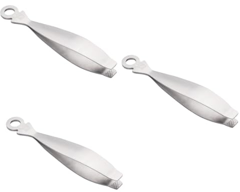 Amosfun 3 Piezas de Espina de Pescado Pinzas Ligeras y portátiles Pinzas para Quitar Espinas Pinzas de Cocina para Herramienta de eliminación de alicates de Pelo raspador sarro