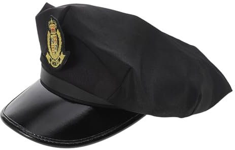 VALICLUD Kapitänsmütze Cosplay Hut Verstellbare Matrosenmütze Aus Polyester Für Bühnenauftritte Nautische Partys Und Kostüm-events Stilvolles Accessoire Für Individualität