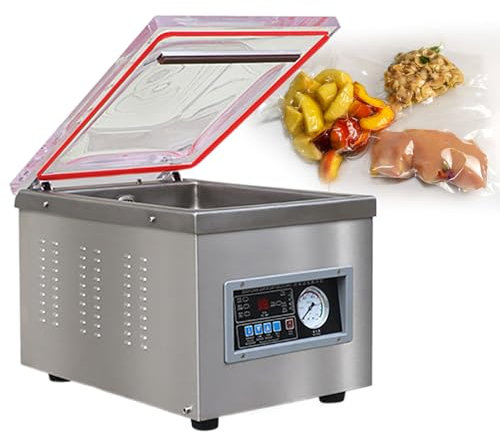GESAIDES Chamber Vacuum Sealer, Excellent Sealing Effect with Automatic Control, Professional Foods Packaging Machine Used for Fresh Meats,C