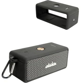 Schutzhülle aus Silikon für Marshall Emberton II tragbare Bluetooth-Lautsprecher, stoßfest, staubdicht und wasserdicht, für sorgenfreie Verwendung überall, Schwarz