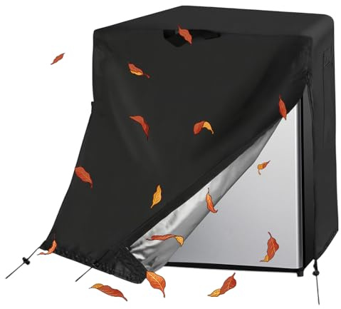 Refrigerator Cover – Water Resistant Textile Barrier, Reusable Wardrobe Style Wrap, Compact Appliance Jacket, Heavy Layered Protection | For Indoor Storage Attic Cellar Caravan Cabin Mobile Home