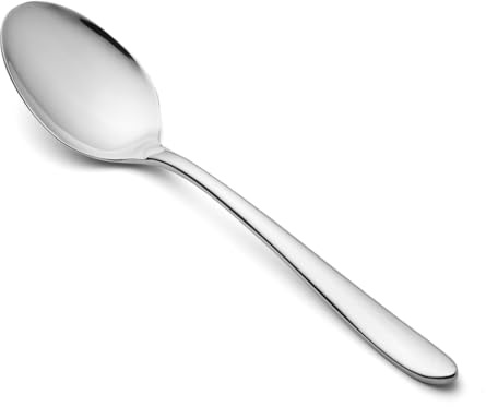 Arcos Cuchara de Postre Acero Inoxidable 18/10, Monoblock 180 mm, Ideal para Repostería y Sobremesa, Serie Berlin