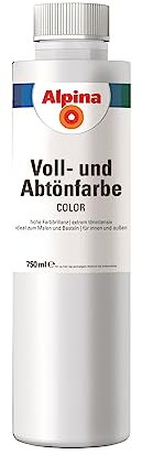 Alpina COLOR Voll- und Abtönfarbe Snow White 750ml seidenmatt