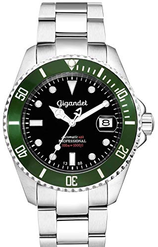 Gigandet Taucheruhr Herren Automatik Analog mit Edelstahlarmband Sea Ground G2-005