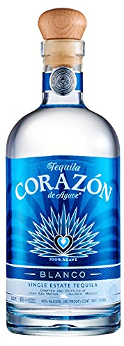 Corazón Blanco Tequila, 70cl, 40% ABV, 100% Blue Weber Agave Tequila, Distilled in the Highlands of Jalisco in Mexico, Award-Winning, Ideal with Margarita Cocktails, Gift Idea