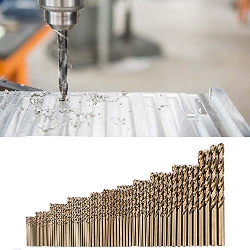 Foret Cobalt M35, Foret Chacerls M35 Cobalt 74pc Jeu de forets M35 Cobalt Forets hélicoïdaux HSS-CO Outils combinés (1.0-8.0mm)