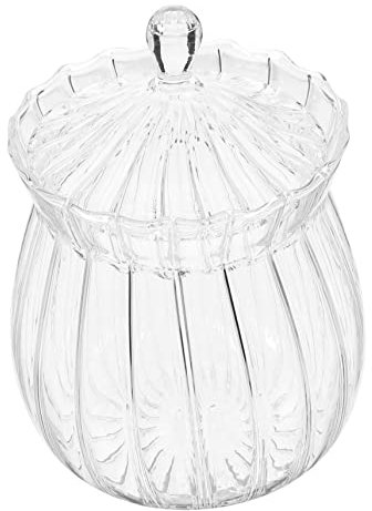 Cabilock Azucarero De Cristal Frascos Con Tapas Tazón De Azúcar Etiquetas Té Contenedor De Azúcar Durante La Noche Tarro De Dulces Tarro De Boticario Pequeño Decorativo Transparente Vidrio