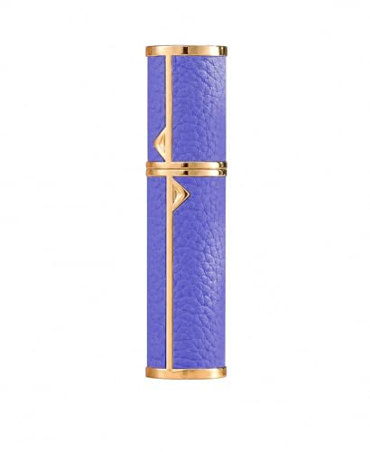 AsaNana Perfume Atomiser, Refillable & Travel Size Perfume Bottle, Leaking Proof,Bottom Pump without Funnel, Luxurious Small women and men, 5ml (A-Purple)