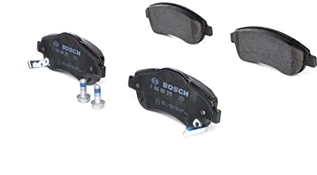 Bosch BP1287 - Brake Pads Car Front Axle - Bosch Quality - Reduced Noise and Dust - ECE-R90 Certified - Copper-Free - 1 Set of 4 Pads - With Accessories