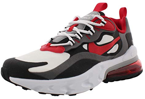 Nike Air Max 270 React (Gs) Laufschuh, Mehrfarbig Iron Grey Univ Red Black White, 38.5 EU