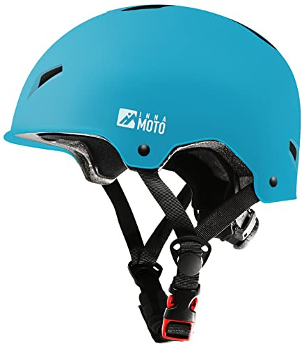 Skateboard Helmet for Adults - Adjustable Certified Safety Adults Helmet for Skateboarding Bike Bicycle Scooter Cycling Skate Skating Multisport Helmets for Women Men Boys Girls Kids Youth