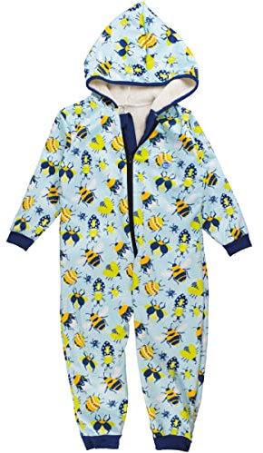 Splash About Gefütterter Einteiler mit Kapuze und Fleece-Futter für Regenmantel, Bugs Life 6-12 Monate