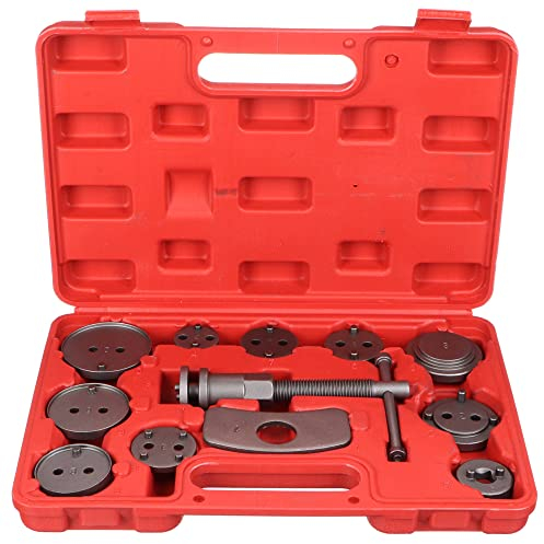SIXTOL Brake Set 12 Bremskolbenrücksteller Set | 12tlg | Kunststoffkoffer | Rückstellwerkzeug zum des Bremskolben | Bremssattel Kolben Wind Zurück Tool Kit | KFZ Werkzeug | Bremse Instandsetzung