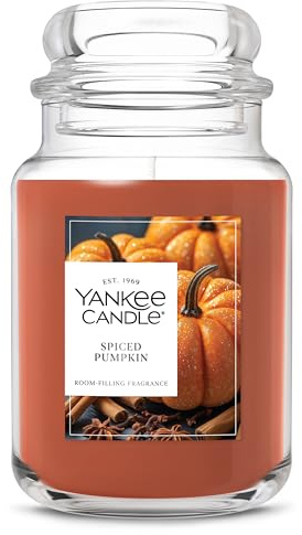 Yankee Candle Spiced Pumpkin Scented Candle, 22oz Large Jar