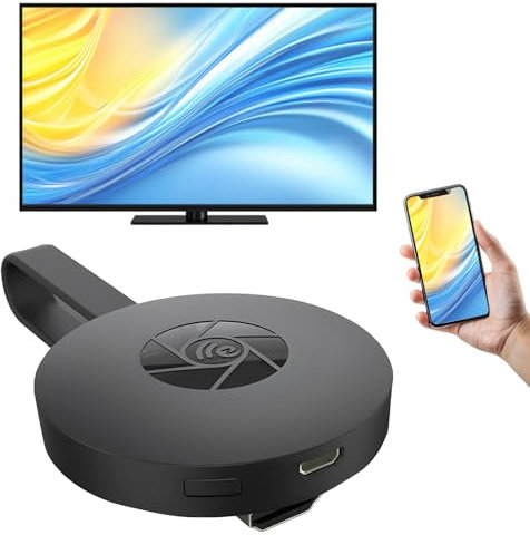 HDMI Wireless Display Adapter – 4K 1080P WiFi HDMI Dongle for TV, Screen Mirroring Dongle Projector TV Streaming Stick for iPhone iPad Android Windows Mac Airplay DLNA, Plug and Play Streaming Device