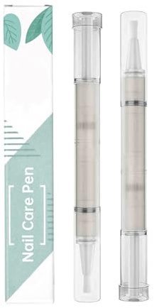 2 unidades de reparación de uñas lápiz líquido, fortalecer las uñas frágiles, aceite de cuidado natural limpia ingredientes hidratación profunda acción rápida, reparación de humedad dañada uña del pie