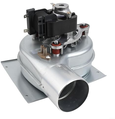 HaloModora Ventilador de Chimenea de 35 W con Resistencia a Altas temperaturas y bajo Ruido, Ventilador de Horno de calefacción de Metal de 220 V para Estufas y chimeneas
