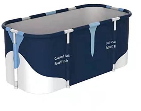 Nurnesy Baignoire Portable Pliable – Mousse Thermique épaisse pour la Rétention de la Température, Base Antidérapante pour Petites Salles de Bains, Cabines de Douche et Voyages