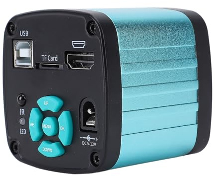 Oreilet Elektronisk Mikroskopkamera, 48 MP Mikroskopkamera 4K 1080P USB Industriell Digital Videokamera med 5X Digital Zoom för Reparationsverktyg för PCB-lödning (EU-kontakt)