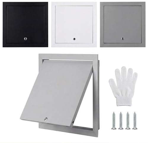 Gipsdörr med låsunderhållslucka för vägg och tak HVAC VVS-enkel att installera grå åtkomstpanel (30 x 50 x 60 x 40 cm 250 x 600 mm)