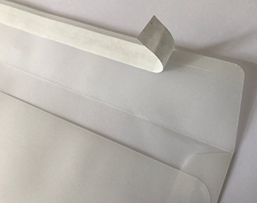 100 sobres transparentes, C5 = 229 x 162 mm, cierre autoadhesivo con tira, 100 g/m²