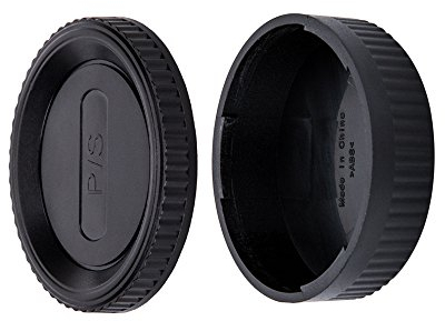 JJC Tapa de Cuerpo + Tapa del Objetivo de Cámara para Pentax K Mount DSLR & Pentax K Mount Objetivo (Conjunto de 1)