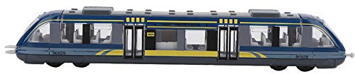 ViaGasaFamido Zug Spielzeug - Simulation Legierung Modell Auto, Ungiftig Bunt Metall U-Bahn Modell, Lernspielzeug Geschenk für Kinder Weihnachten (Blau)