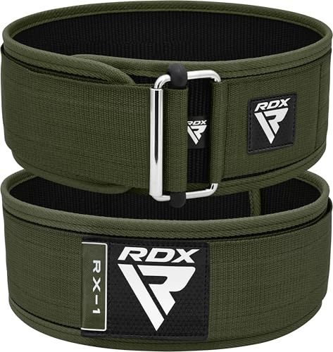 RDX Weight Lifting Belt - AUTO LOCK 4” Premium Adjustable Gym Belt for Olympic Cross Training - Support for Men Women Functional Fitness Workout - WOD Powerlifting Bodybuilding Weightlifting Deadlift