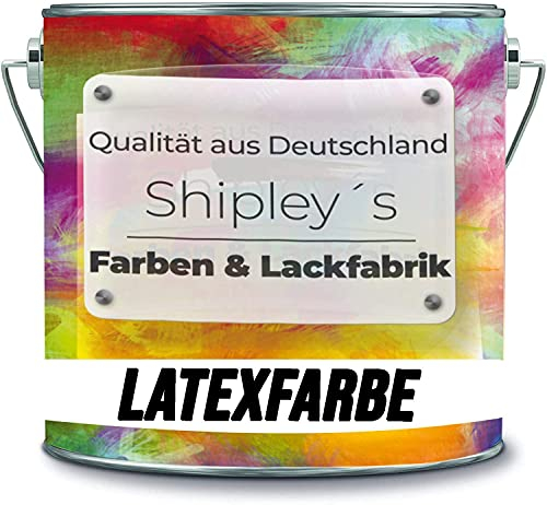 Shipley's Farben & Lackfabrik Pintura de Látex al Agua para Pared, Resistente y Lavable, en Muchos Tonos Exclusivos (1 L, Negro)