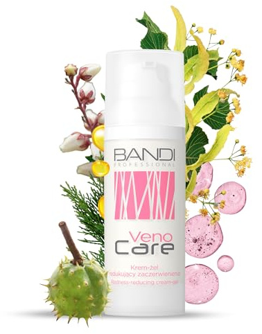 Bandi - Crème-gel Anti-rougeurs Pour Peau Sensible Rosacée Capillaires Dilatés Apaisante Hydratante Non Comédogène Éclat Naturel Soin Doux Routine Quotidienne