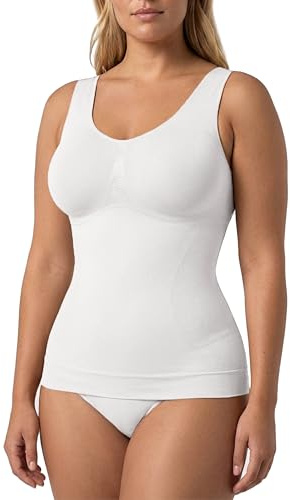 Risalti Camiseta Reductora con Tirantes Anchos - Camiseta Moldeadora Interior Sin Mangas, Ropa Interior, Shapeweare - Made In Italy