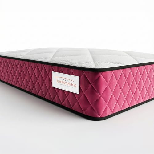 Twinklesleep Kids' Memory Foam Mattress - 3ft Single | Pink | Gentle 20cm Thick Support for Deep Sleep | Orthopaedic Design for Body Alignment & Comfort | Breathable, Hypoallergenic & UK Made