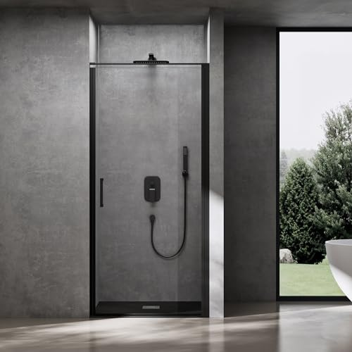 doporro Nischentür Duschtür 90x195cm Duschkabine 8mm ESG-Sicherheitsglas