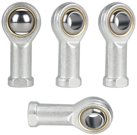EFUTURETIME 4PCS Spherical Bearing M12, Högergängade Sfäriska Lager i Stål för Sfäriska Led SI12T/KM(PT) för Cyklar, Motorcyklar, Mekanisk Utrustning