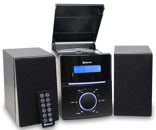 Denver MCA-240 Compact Micro HiFi System with CD, FM Radio & Alarm