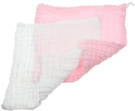 SECFOU 2stücke Burp Cloths Aus Baumwolle Saugfähige Und Weiche Wickeltücher Für Kleinkinder Zum Abwischen Von Sabber Für Unterwegs