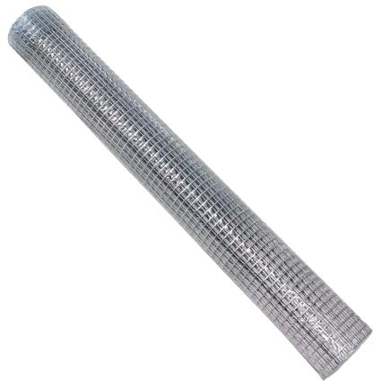 Malla metálica Rollo 5mt alambre electrosoldada galvanizada rejilla agujeros 6mm - Rollito 5m