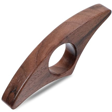 Nogeqi - Porte-pages en bois de noyer, support en bois pour livres, accessoire pour livres, cadeau naturel pour les lecteurs passionnés, porte-pages pour les amoureux des livres (Moyen 22 mm)