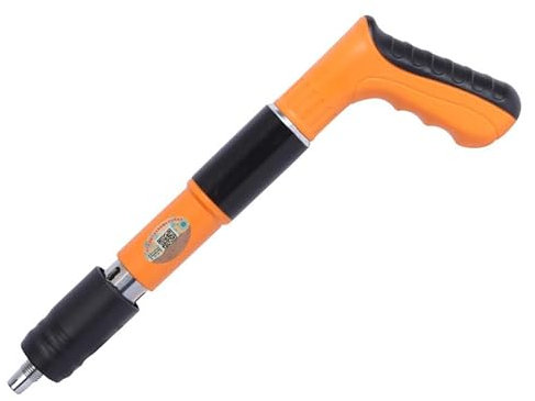 YHNDECO Pistola de uñas, dispositivo de disparo con 100 clavos redondos, 5 velocidades, mini pistola de clavos, pistola de clavos para uñas portátil, silenciador ajustable, acero y hormigón