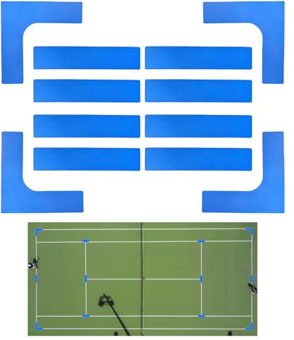 Dioeazh Set Segnalinee Campo Portatile Antiscivolo Antivento Sport Tennis