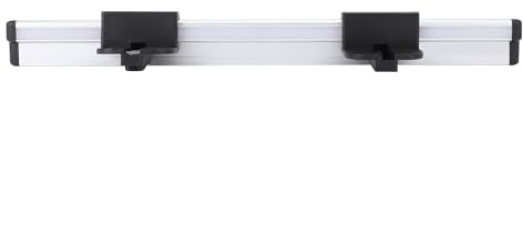 Funien 20-tums RV-bord Väggmonterad Stödskena Anodiserad Aluminiumlegeringsguide, Stabil Bordsskena för Husbilar, Husbilar, Båtar, Yachter, Enkel Installation och Löstagbar Design