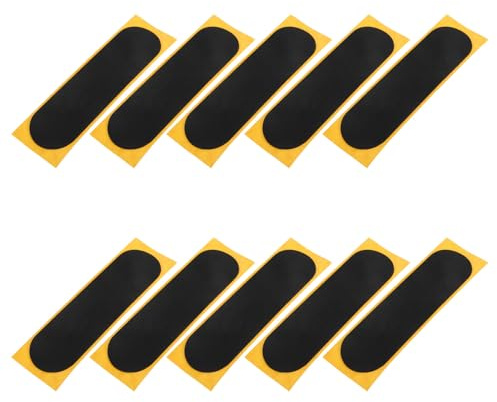 Abaodam Cinta Antideslizante para Dedos de Patineta, 10 Piezas de Espuma Negra Borde Redondeado, Tamaño 28x100 Mm, Adhesivo Profesional para Fingerboard y Juegos de Dedo