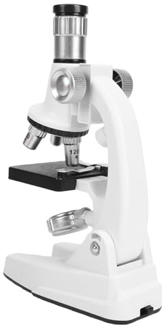 Fockety Microscopio para Niños, Microscopio Infantil con Iluminación LED y Aumento de 1200X, Kit Científico con Portaobjetos y Recolector de Muestras, Kit de Experimentos Científicos,