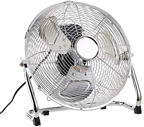 Sichler Haushaltsgeräte Standventilator: Vollmetall-Bodenventilator mit 3 Geschwindigkeitsstufen, 55 W, Ø 30 cm (Ventilator Windmaschinen, Chrom Ventilator, Sichler Windmaschine)