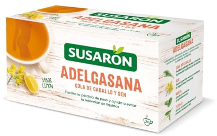 Susarón | Infusión Adelgasana Cola de caballo y Sen | Sabor Limón | Caja 20 bolsitas