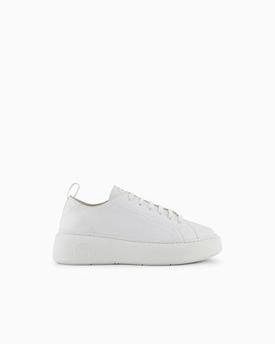 ARMANI EXCHANGE The Super Sneaker, Scarpe da ginnastica Bambine e ragazze, Optic White, 35 EU