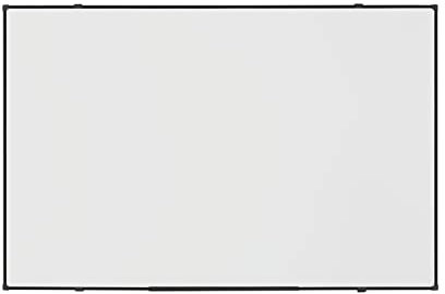 BoardsPlus Economy Lavagna Bianca Magnetica, Lavagna Cancellabile A Secco Con Cornice Nero, 90 x 60 cm